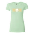 thumbnail image 2 of Wild Bobby, Mom Daisy Mother's Day Womens Slim Fit Junior Tee, Mint, Large, 2 of 6