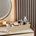 thumbnail image 7 of Wicker Baskets, Small Storage Basket, Handmade Woven Decorative Round Paper Rope Storage Basket, Storage Bin with Handle, Countertop Storage Container for Toilet Tank Top,13.78X5.9X3.94 inch, 7 of 7