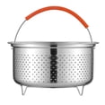thumbnail image 1 of Cesta vaporera para cocinar alimentos, rejilla para cocinar al vapor carne, dim sum, mariscos, arroz (2 l), 1 of 7