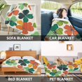 thumbnail image 2 of Yayeee Throw Blanket for Couch Soft Warm 50" x 60" Sofa Chair Bed Decoration, White Clover Pattern, 2 of 7