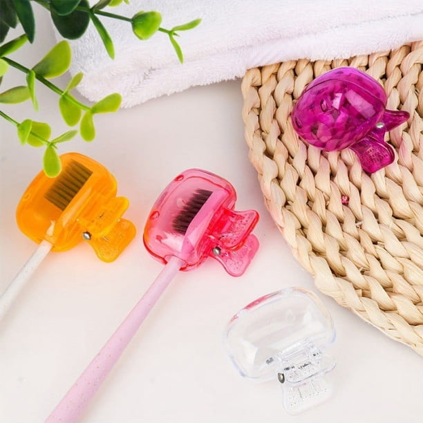 onlyliua Ofertas Navideñas 10 Piezos, Almacenamiento, Cepillo de Dientes, Viaje, Tapa Protectora, Cepillo de Dientes, Caja de Plástico Portátil, Cepillo de Dientes