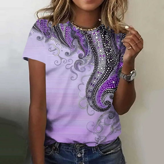 Pohista Tops for Women Trendy Plus Size T Shirts for Women 2025 Dressy Blouses for Women Plus Ribbed Short Sleeve Tops for Women Plus my items saved for later