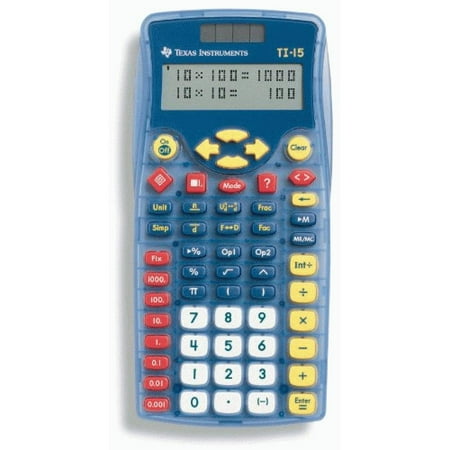 Texas Instruments TI-15 TI-15 Explorer Calculator, 10-Digit Display