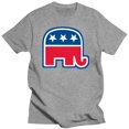 thumbnail image 1 of Logotipo del elefante del partido republicano - Camiseta conservadora GOP Votar EE. UU., 1 of 7