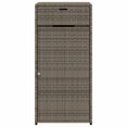 thumbnail image 5 of vidaXL Garden Storage Cabinet Grey 55x55x111 cm Poly Rattan, 5 of 5
