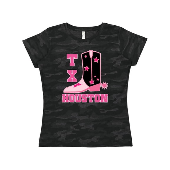 Inktastic Houston Texas cowgirl Women's T-Shirt