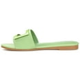 thumbnail image 2 of Journee Womens Clair Slide Low Block Heel Sandals, 2 of 8