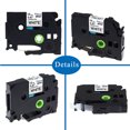 thumbnail image 3 of Electronicheart 12mm Label Tapes Waterproof Oil Resistant Carbon Ribbon Replacement for Brother P-Touch Printer Tze231, 3 of 9