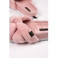 thumbnail image 3 of Pretty You London Women's Ariel Hard Soled Knot Slider Slipper in Pink, 3 of 5