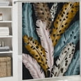 thumbnail image 6 of Orinice Jungle Summer Bathroom Shower Curtain Set, Tropical Banana Palm Leaf Leopard Animal Bathroom Set, 36x72, 6 of 7