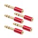 thumbnail image 3 of 2piezas 6.5mm 6.35mm 1/4 Pulgada Macho A 3.5 mm 1/8 Pulgadas Hembra Jack Adaptador de Audio (Rojo), 3 of 5