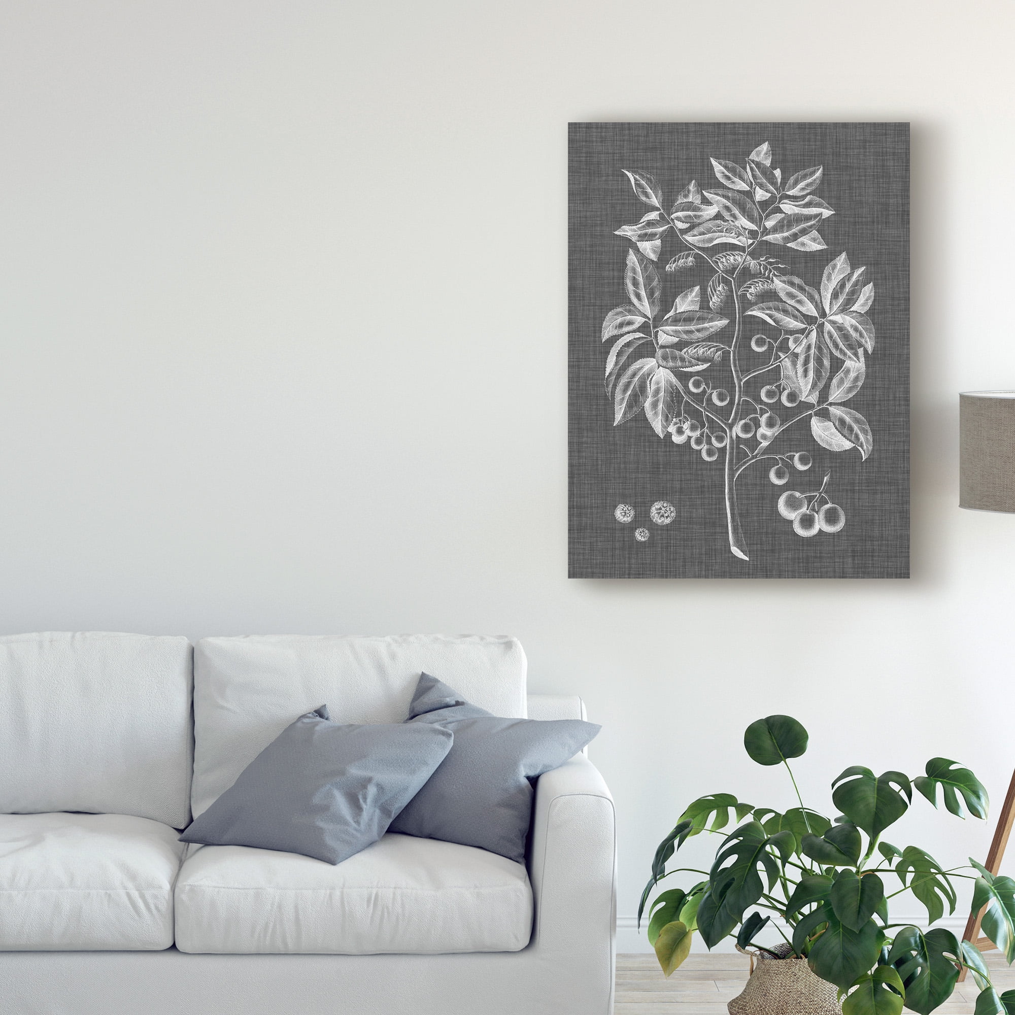 Trademark Fine Art 'Graphic Foliage VI' Canvas Art by Vision Studio