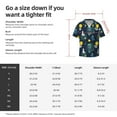 thumbnail image 3 of Picia Space and Animals Men's Linen Shirts Short Sleeve Cuban Beach Shirts Casual Shirts Button Down Shirt for Men Beach Summer Wedding Shirt-4X-Large, 3 of 7