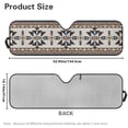 thumbnail image 5 of HUIACONG Aztec Tribal Windshield Sun Shade Compatible with 2007-2024 Wrangler Rubicon Sahara TJ JK JKU 2 & 4 Door Car Sun Shade Sun Visor Protector Keep Your Vehicle Cool, Silver, 5 of 6