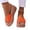 Orange, variant on Fnooota Women's Wedge Sandals, Non-slip Open Toe Slip On Casual Summer Shoes Beige Size 6