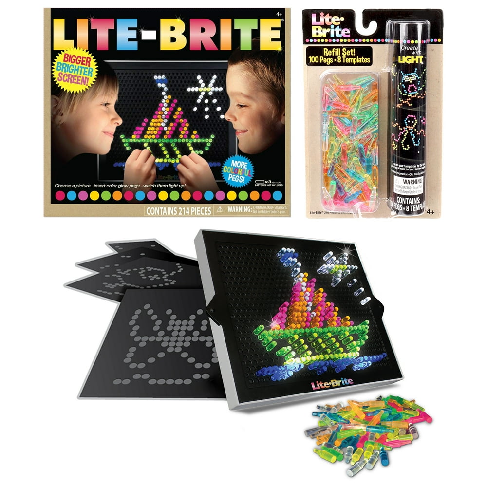 Lite Brite Ultimate Classic & Refill Pack Online Only Value Bundle with