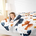 thumbnail image 4 of Manfei Cute Cartoon Bowknot Bedding Comforter Set,Colorful Polka Dots Twin Comforter Sets,Orange Blue White Bedding Set For Girl,Breathable Home Decor Reversible,2-Piece, 4 of 8