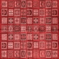 thumbnail image 1 of Ahgly Company Indoor Square Southwestern Red Country Area Rugs, 5' Square, 1 of 4