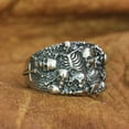 thumbnail image 3 of 925 Sterling Silver Skulls Grave Ring Biker Punk Jewelry TA257 US Size 8, 3 of 15