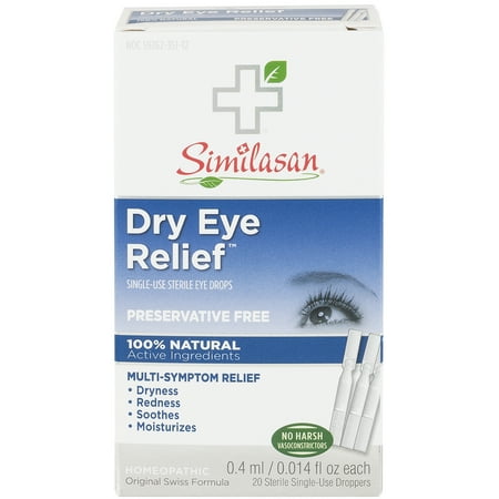 Similasan Dry Eye Relief Eye Drops, 20 single use doses