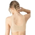 thumbnail image 2 of Hanes Womens Bralette, Invisible Embrace Pullover Bralette, Moisture-Wicking T-Shirt Bra, 2 of 10