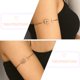 thumbnail image 3 of 2 pulseras de brazo abiertas con diseño de sol y luna para mujer, 3 of 6