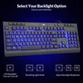 thumbnail image 3 of Teclado Rii RK900Pro con cable USB retroiluminado con letra grande, 3 of 8