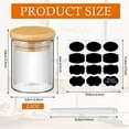 thumbnail image 2 of Glass Spice Jars with Bamboo Airtight Lids Labels and Chalk Marker Food Storage Container Clear Spice Storage Bottle for Kitchen, Herbs, Seasoning, Seed, Tea, Sugar (12 Pcs,2.5 Oz), 2 of 5