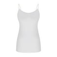 thumbnail image 6 of Brglopf Women's Camisole with Shelf Bra Adjustable Spaghetti Strap Tank Tops Slim Modal Undershirts Sleeveless Shirt(White,S), 6 of 8