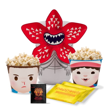 Stranger Things Demogorgon Poppowls At-Home Movie Night Kit - Eleven and Dustin - Novelty & Gag Toy