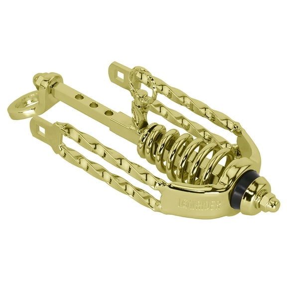 Bike Spring Fork Slammer W/Double Square Twisted Crown Gold.