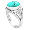 thumbnail image 2 of 925 Sterling Silver Women Jewelry Turquoise Ring, 2 of 10