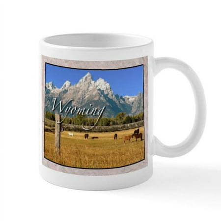 

CafePress - Wyoming Mugs - 11 oz Ceramic Mug - Novelty Coffee Tea Cup