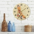 thumbnail image 7 of SKYSONIC Watercolor Fox Wall Clock 10 Inch Silent Non Ticking Round Clock Oil Painting Clock Easy to Read Clock for Living Room Bedroom Bathroom Home Decor, 7 of 7