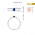 thumbnail image 4 of ANGARA Natural Marquise Sapphire Split Shank Ring with Accents in 14K White Gold for Women (Size-5x2.5mm) | September Birthstone, Anniversary, Jewelry Gift for Women | Natural Blue Sapphire Ring, 4 of 9