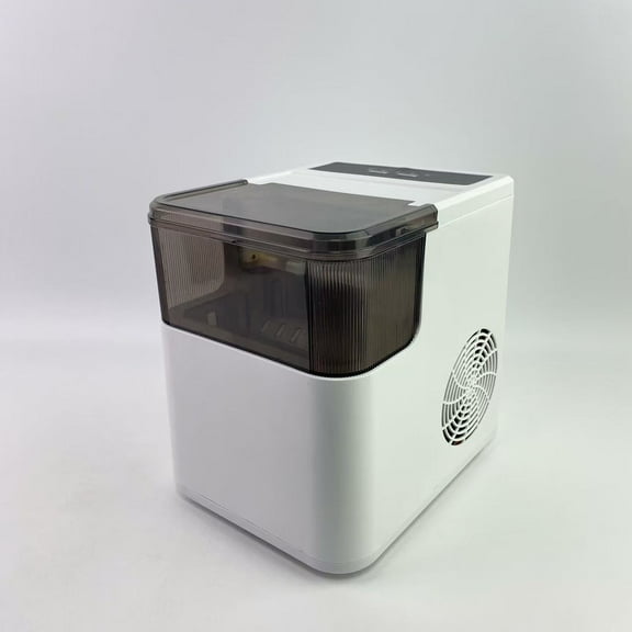 CONFAZ Ice making machines,Countertop Ice Maker Machine with Handle, 26lbs Per Day, 9 Ice Cubes Ready in 6 Mins, for Home/Kitchen/Camping/RV (White)