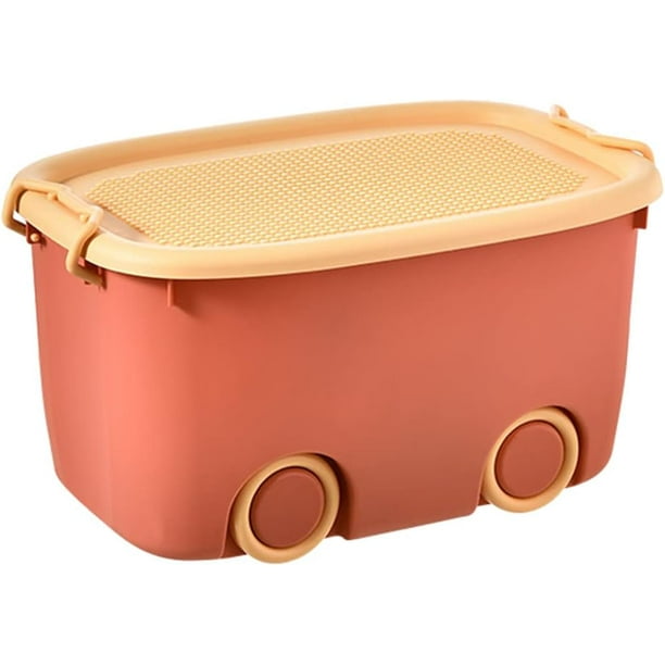 Kids Toy Box Organizer Box Toy Storage Organizer Bins With Lid Rolling
