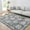 Grey, variant on FairOnly 5'x7' Grey Boho Floral Rugs for Bathroom Vintage Ultra-Thin Stain-Resistant Area Rugs for Kitchen Dining Room Low Pile Carpet