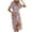 #5, variant on Pisexur Women's 2024 Summer Maxi Sundress Casual Floral Boho Beach Dresses Wrap V Neck Short Sleeve Belted Ruffle Hem A-Line Flowy Maxi Dresses