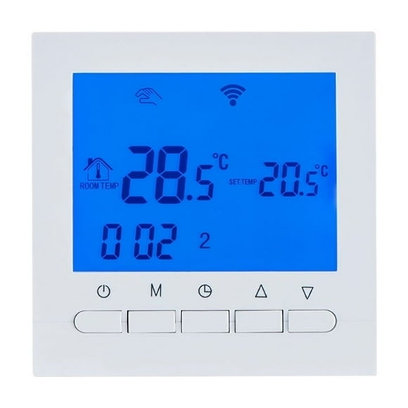 Blue Backlight Hand And Wifi Thermostat For Gas Boiler Program Energy Save Heating Temperature Regulator ,Install Easy