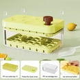 thumbnail image 3 of Shoreew Ice Cube Tray with Lid And Bin Large Capacity Ice Cube Mold for Freezer Stackable BPA Free Easy Release Ice Maker for Chilling Drinks Coffee Juice Cocktai, 3 of 7