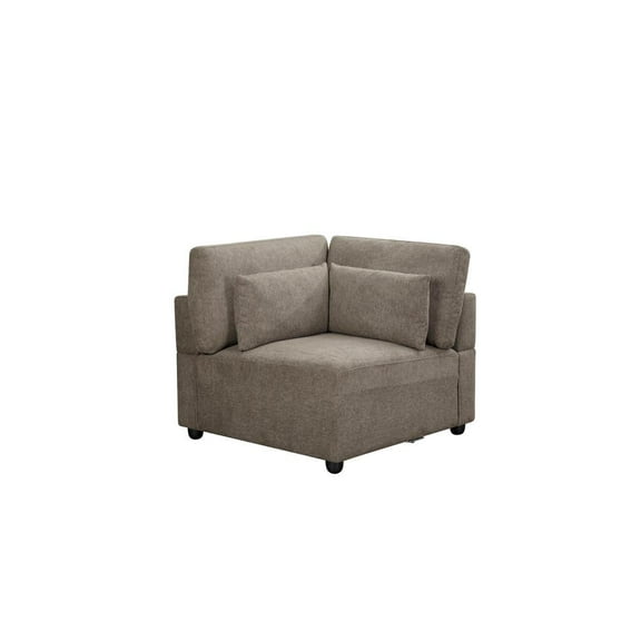 Acme Rylie Modular - Wedge with 3 Pillows, Gray Linen