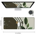 thumbnail image 2 of Desk Pad Mat, Mouse Pads &amp; Wrist Rests + Keyboard Wrist Rest + Desk Mat + Coaster, Mousepadand Keyboard Pad Home Office, Abstract Plant Orange, 2 of 6