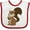 White and Red, variant on Inktastic Squirrel Boys or Girls Baby Bib