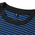 thumbnail image 6 of Kakii Men's Cotton Striped T-Shirt Crew Neck Short Sleeves Basic Casual Top, 6 of 7