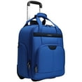thumbnail image 3 of TIAWOLT Weekender Overnight 16-Inch Underseat Carry-on Luggage With Wheels Soft Sided Lightweight Small mini Suitcase Bag with 15.6"Laptop Compartment for Women and Men,Blue, 3 of 10