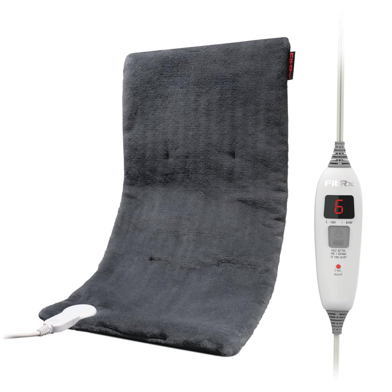 (2 pack) FitRx Recovery Heat Heating Pad, Electric Heating Pad for Back Pain Relief, 12 x 24in.
