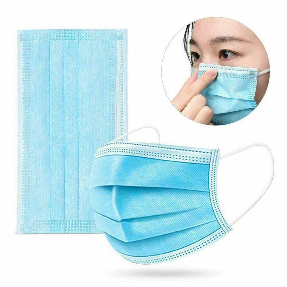 CIRCLE- [100 Pcs] Protective Disposable Face Masks 3-Ply Nose Mouth Cover
