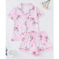 thumbnail image 2 of Wensltd Christmas Pajamas for Women Set Button Down Short Sleeve Fashion Soft Pajama Outfit Home Wear, 2 of 7