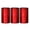 Red, variant on Amosfun 3Pcs Red Tinplate Canisters for Home Storage Sealed Containers Ideal for Tea Coffee Sugar